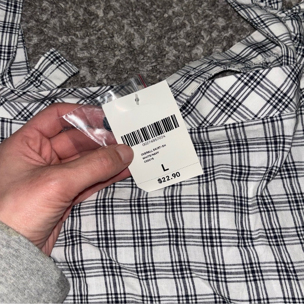 Forever 21 Black and White Plaid Dress - Picture 4 of 6